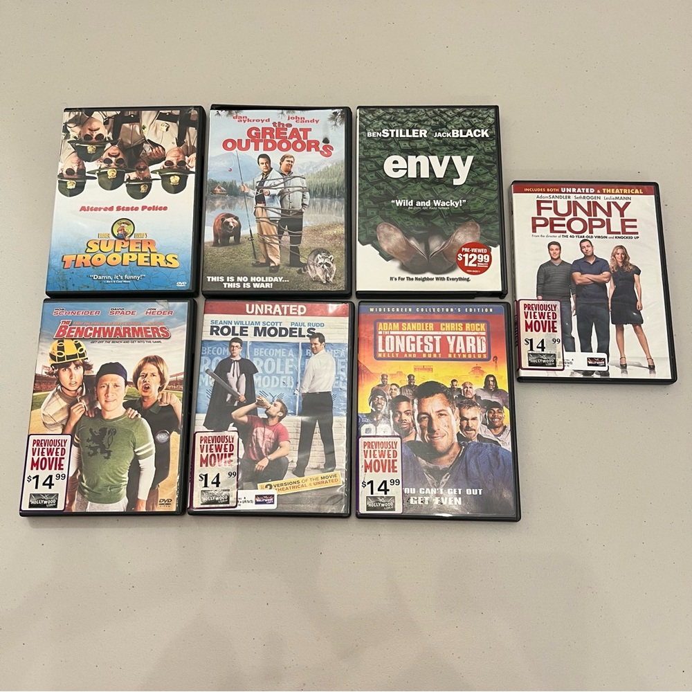 7 Comedy Movies DVD Bundle